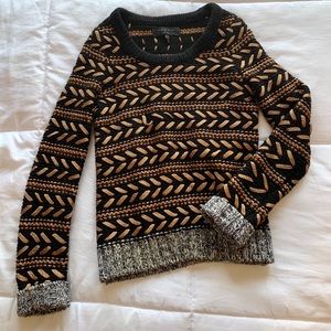Rag & bone thick black gold sweater (Size XS)